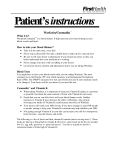 Patient`s instructions Patient`s instructions Warfarin/Coumadin
