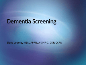 Dementia Screening