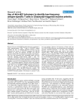Use of HLA-B27 tetramers to identify low-frequency antigen