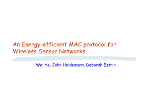 An Energy-efficient MAC protocol for Wireless Sensor