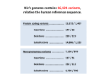 Nic`s genome contains 16124 variants, relative the human reference