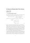 1D Numerical Methods With Finite Volumes