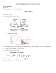 Chapter 9 – Molecular Geometry and hybridization I. Molecular