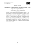 Particle Size of Beta Amyloid Peptide Aggregates Using Dynamic