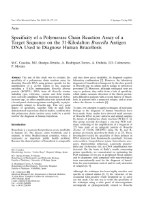 Specificity of a Polymerase Chain Reaction Assay of a Target