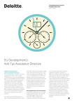 EU Developments: Anti-Tax Avoidance Directive