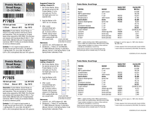 Datasheet for Protein Marker, Broad Range (2-212 kDa)