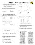2011 GHSGT Math Practice Questions