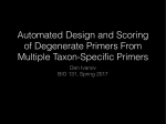 Automated Design and Scoring of Degenerate Primers From