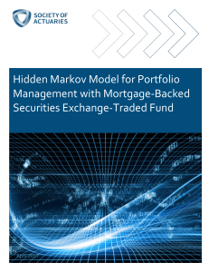 Hidden Markov Model for Portfolio Management with Mortgage