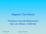 Magneto Test Bench