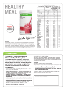 healthy meal - my herbalife uk