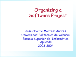 Organizing a Software Project