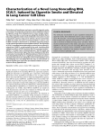 Characterization of a Novel Long Noncoding RNA