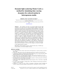 Dynamic light scattering Monte Carlo