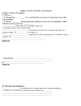 Chapter 4 Cells and Their Environment