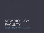 New Biology Faculty