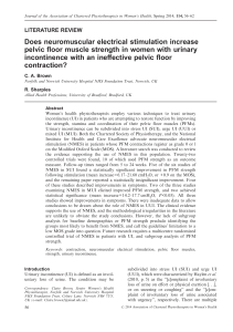 Does neuromuscular electrical stimulation increase pelvic floor