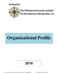 Organizational Profile Template - Williamson County Institute for