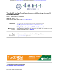 multiple functions The ADAMs family of metalloproteases