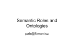 Semantic Roles and Ontologies