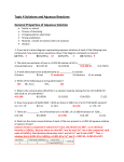 Acid-Base Reactions