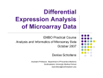 Differential Expression Analysis of Microarray Data