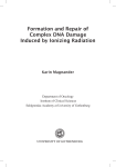 Formation and Repair of Complex DNA Damage Induced