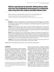 Delirium superimposed on dementia: defining disease states and