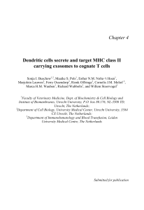 Chapter 4 Dendritic cells secrete and target MHC class II carrying