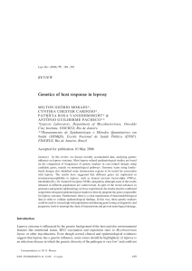 Genetics of host response in leprosy