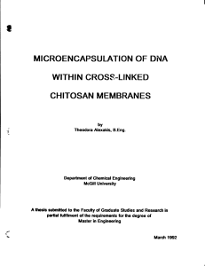 microencapsula tion of dna within cross