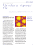 polar molecules in topological order