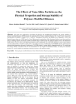 Nano-polymer modified bitumen, Nano Silica Particles, Physical