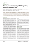 Natural products targeting STAT3 signaling pathways in