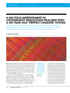 a 100-fold improvement in lithography resolution realized