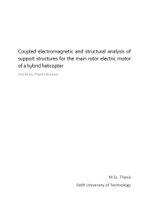 Coupled electromagnetic and structural analysis of support