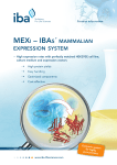 MEXi – iBAs´ MAMMAliAn EXprEssion systEM