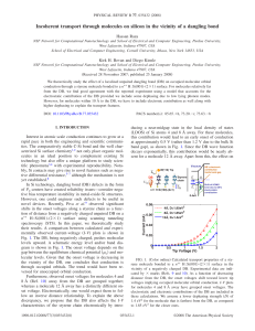 Incoherent transport through molecules on silicon in the vicinity of a