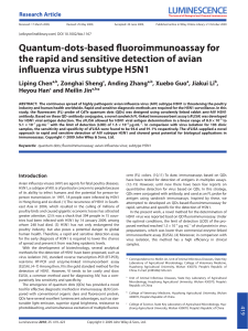 Quantumdotsbased fluoroimmunoassay for the rapid and sensitive
