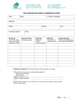 DNA SEQUENCING SAMPLE SUBMISSION FORM