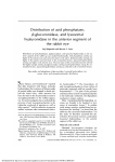 Distribution of acid phosphatase, beta-glucuronidase, and