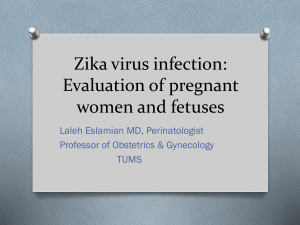 Zika virus infection: Evaluation of pregnant women and infants