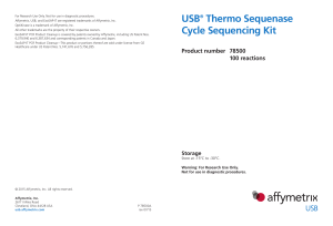 USB® Thermo Sequenase Cycle Sequencing Kit