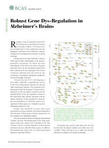 Robust Gene Dys-Regulation in Alzheimer`s Brains