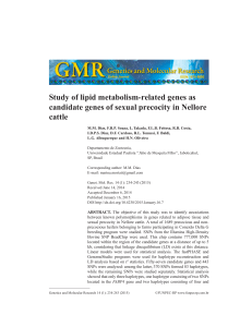 Study of lipid metabolism-related genes as candidate