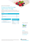 Protein Enriched Porridge High Protein Porridge