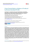 Prion Protein Binds to Aldolase A Produced by Bovine Intestinal M