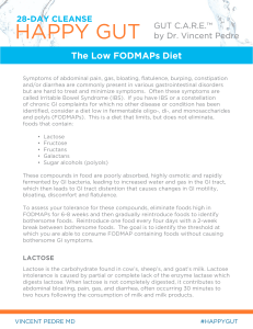 The Low FODMAPs Diet