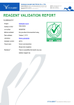 REAGENT VALIDATION REPORT